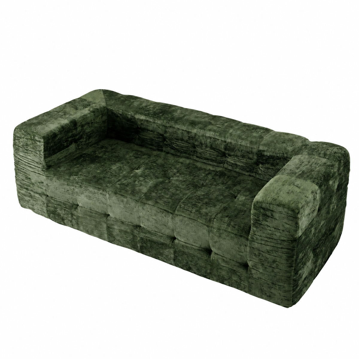 Artiss Comfort Boneless 3 Seater Compressed Sofa Bed Green