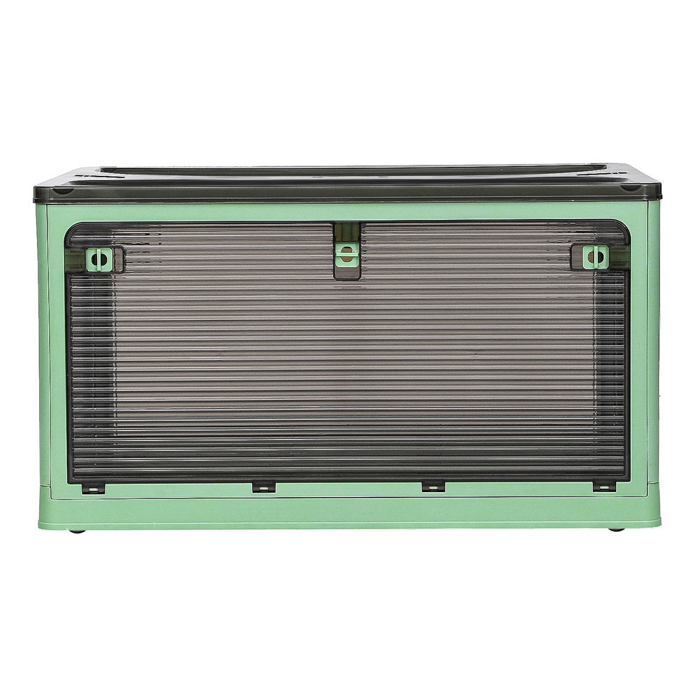 Artiss 140L Storage Box Foldable Stackable Transparent Green