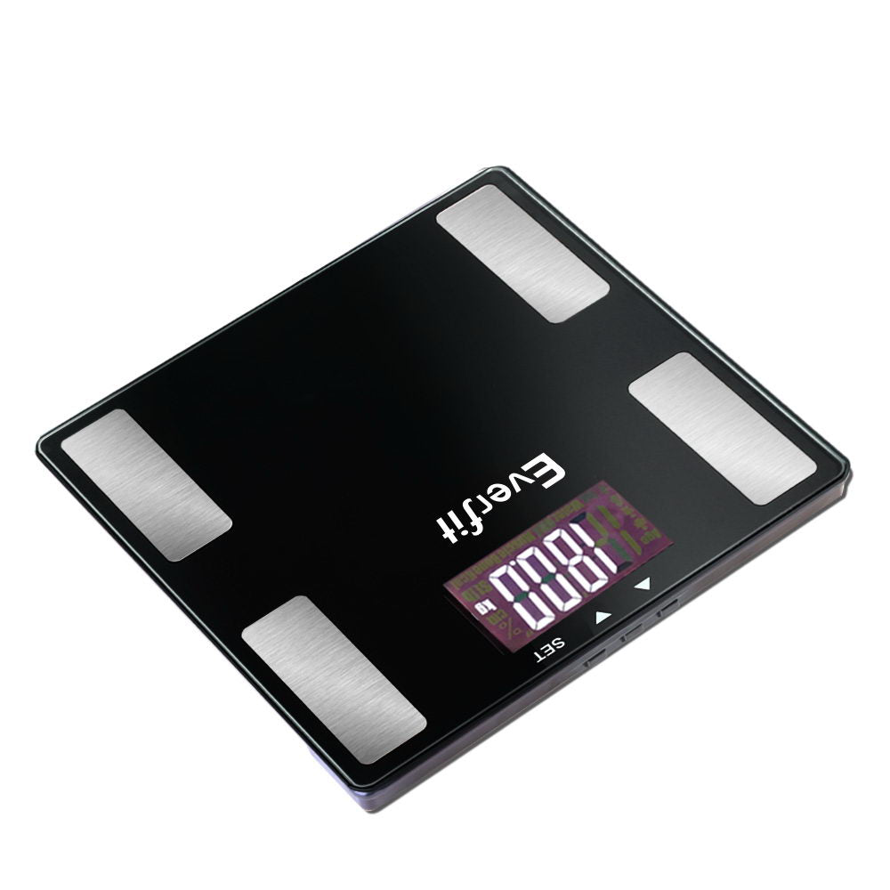 Everfit 180KG Bluetooth Body Fat Scale Black