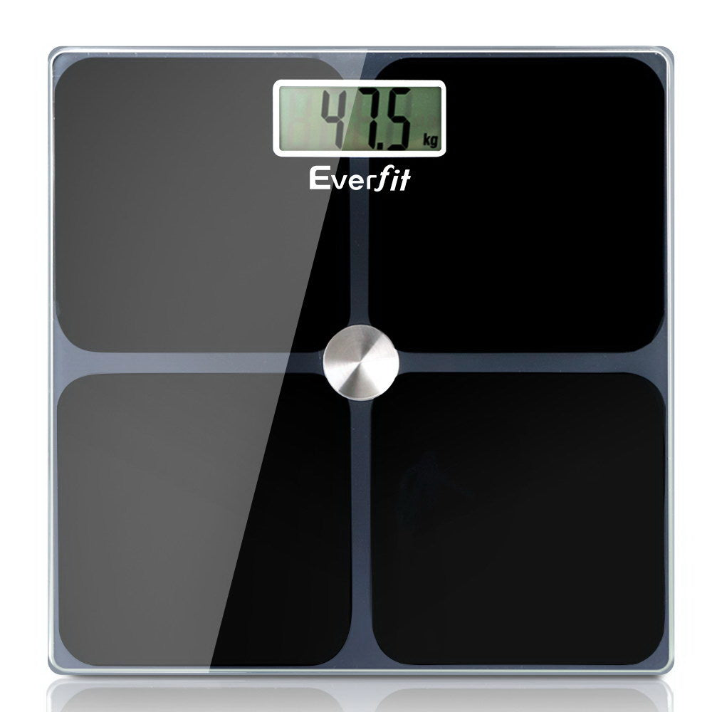Everfit 180KG Digital Bathroom Scale Black
