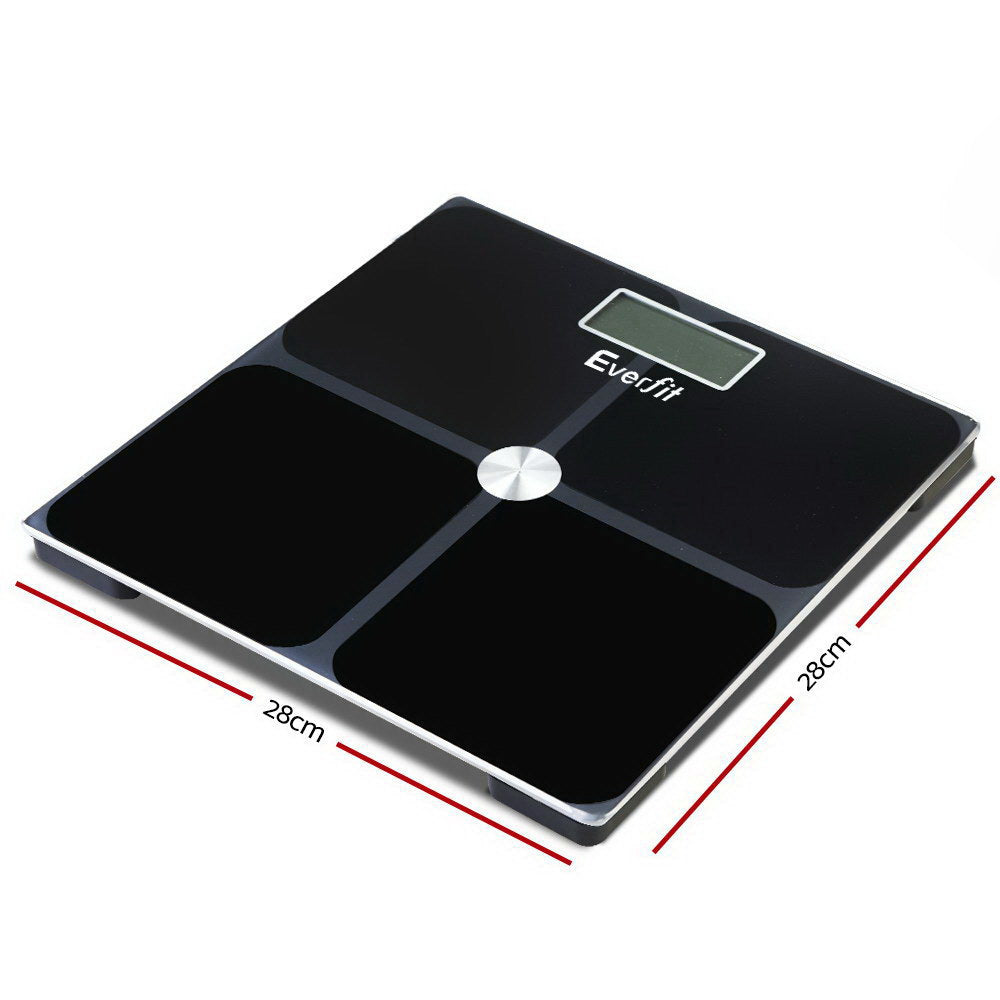 Everfit 180KG Digital Bathroom Scale Black