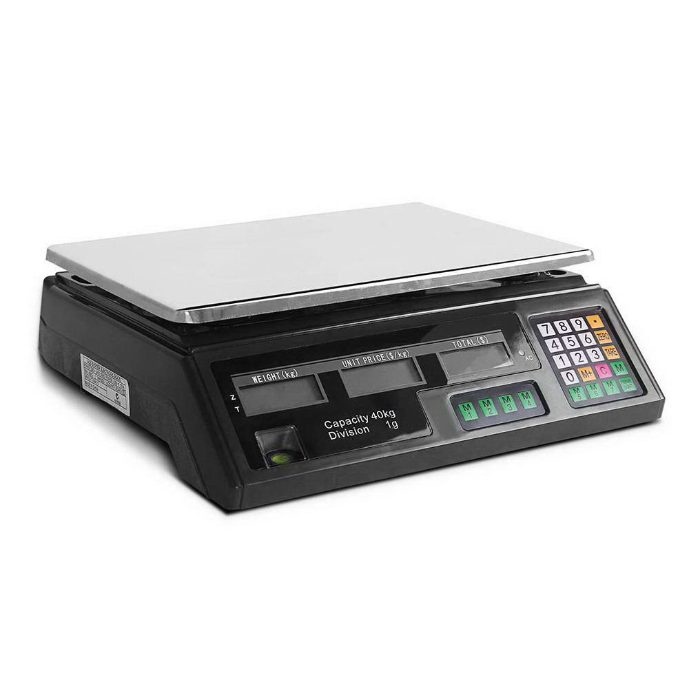 Emajin Digital Kitchen Scales 40KG Platform Black