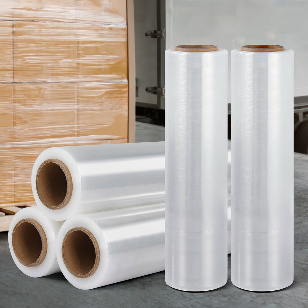 500mm x 400m Clear Stretch Film Pallet Wrap 5 Rolls