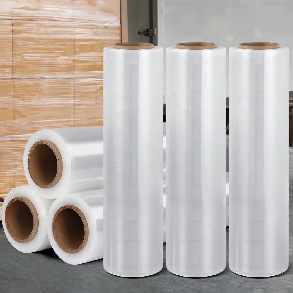 500mm x 400m Stretch Film Pallet Wrap 6 Rolls Clear