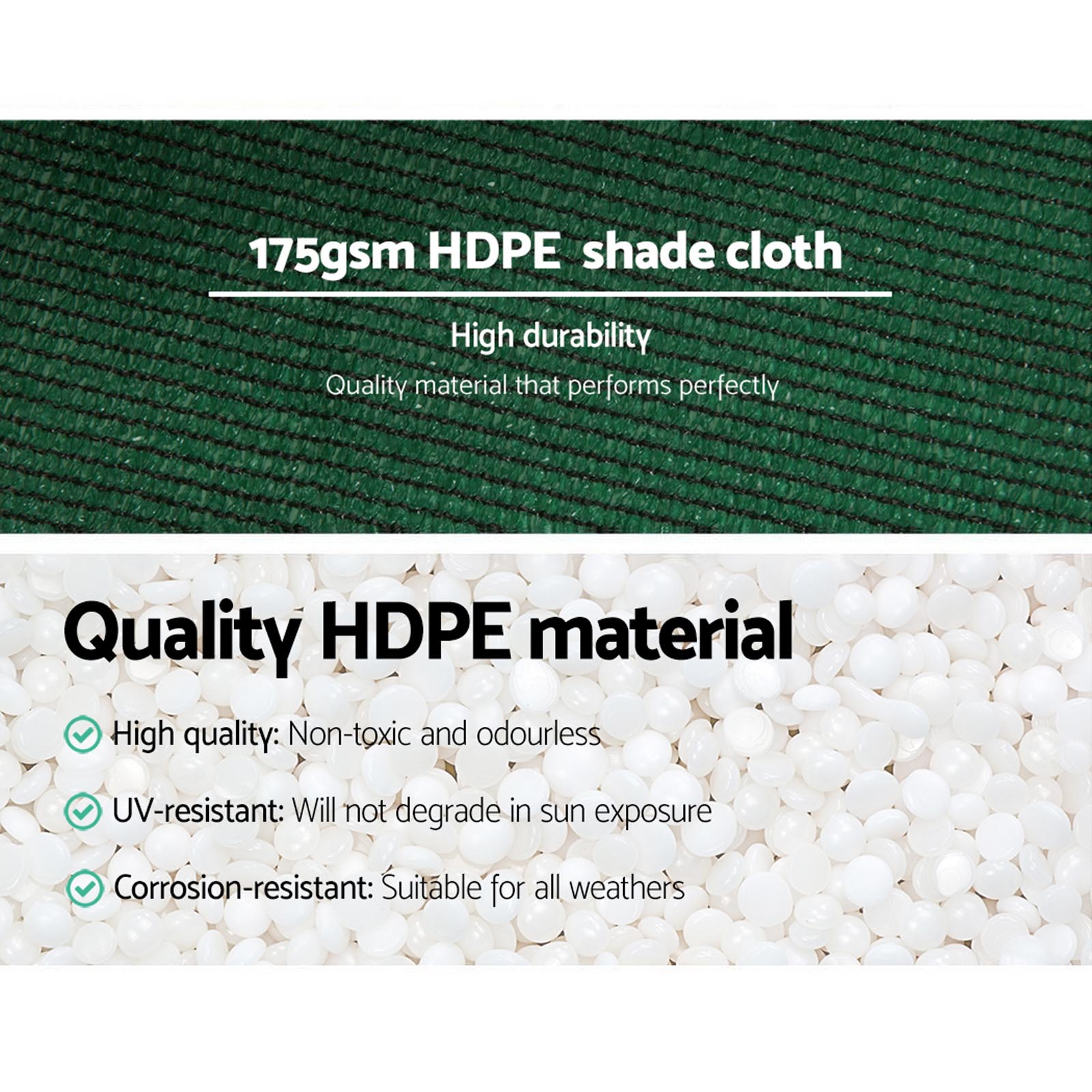 Instahut 3.66x30m Shade Cloth Roll Heavy Duty Green