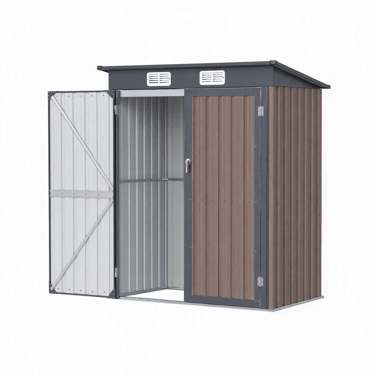 Giantz Garden Shed 1.62x1M Outdoor Storage Brown