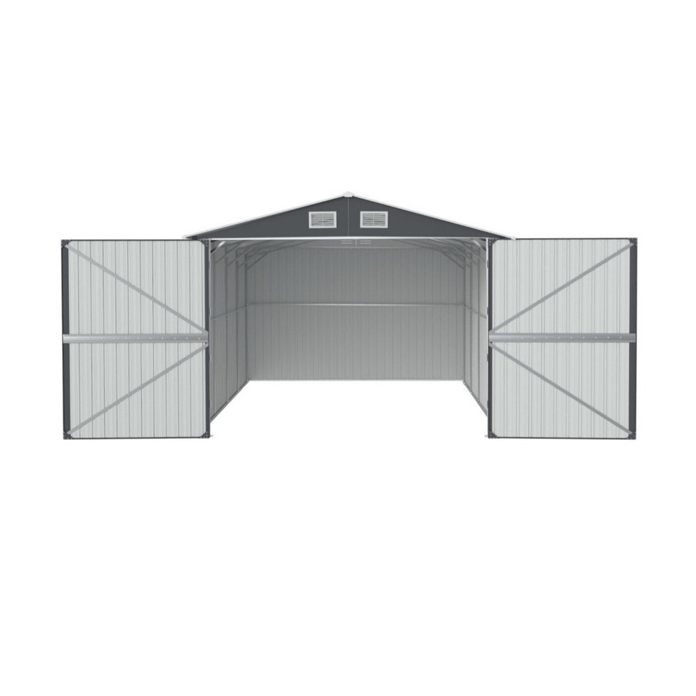 Giantz 3x5.38M Garden Shed Outdoor Storage Workshop Grey