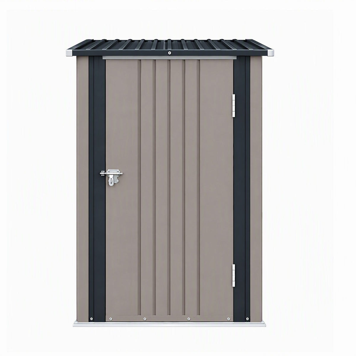 Giantz Garden Shed Outdoor Metal Storage 99x104cm Brown