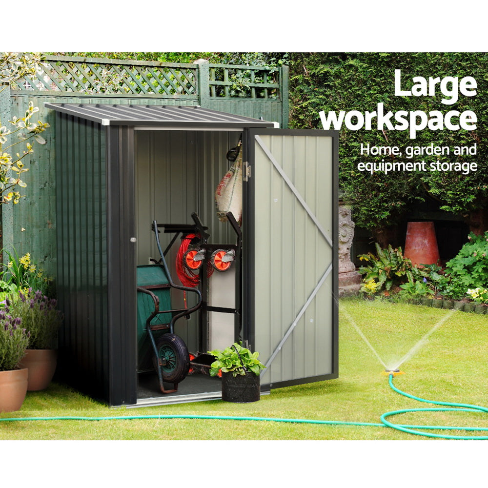 Giantz 0.99x1.04M Garden Shed Steel Anthracite