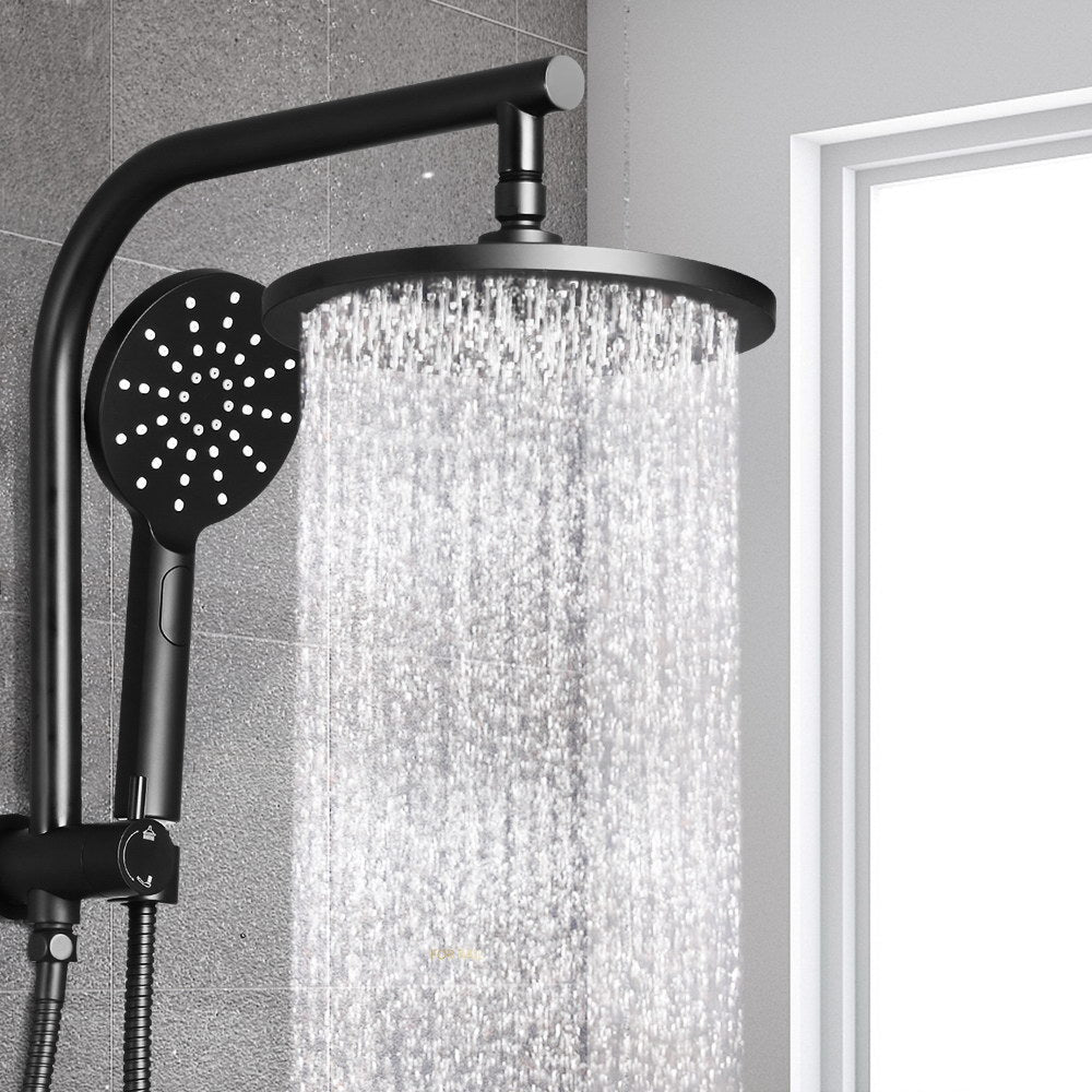 Cefito 9'' Rain Shower Head Set High Pressure Black