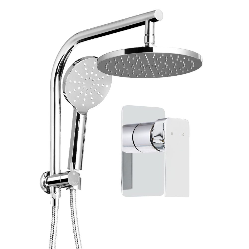 Cefito 9-Inch Rain Shower Head Set Handheld Mixer Tap Chrome