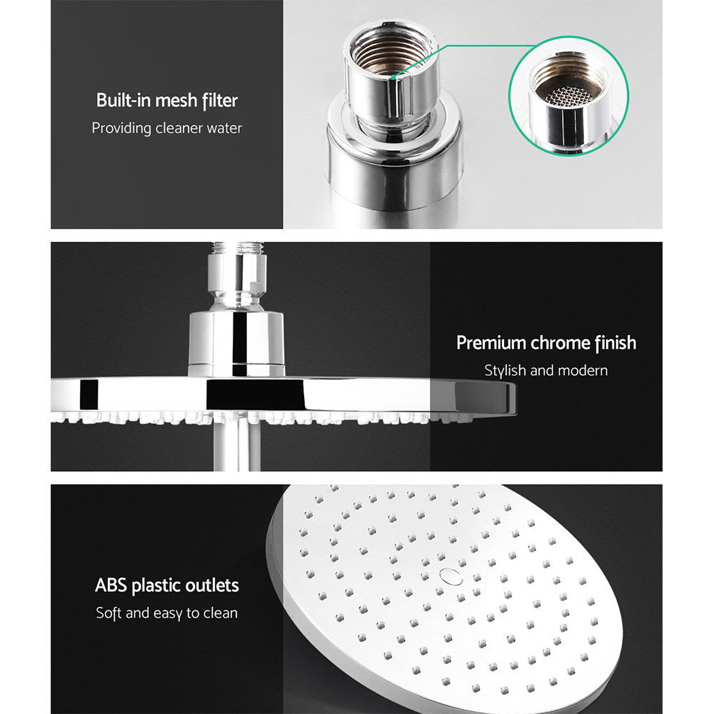Cefito 9'' Rain Shower Head Set High Pressure Mixer Tap Chrome