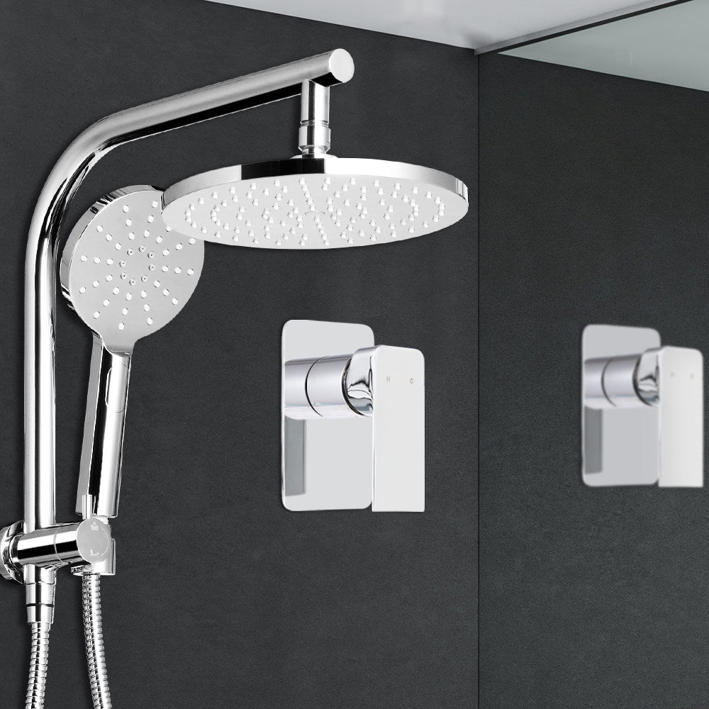 Cefito 9'' Rain Shower Head Set High Pressure Mixer Tap Chrome