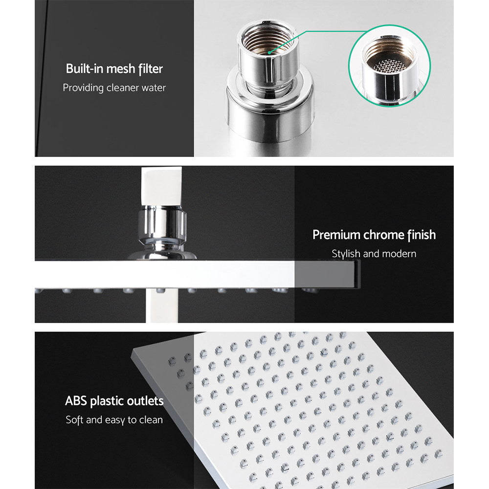 Cefito 8'' Rain Shower Head Set High Pressure Chrome