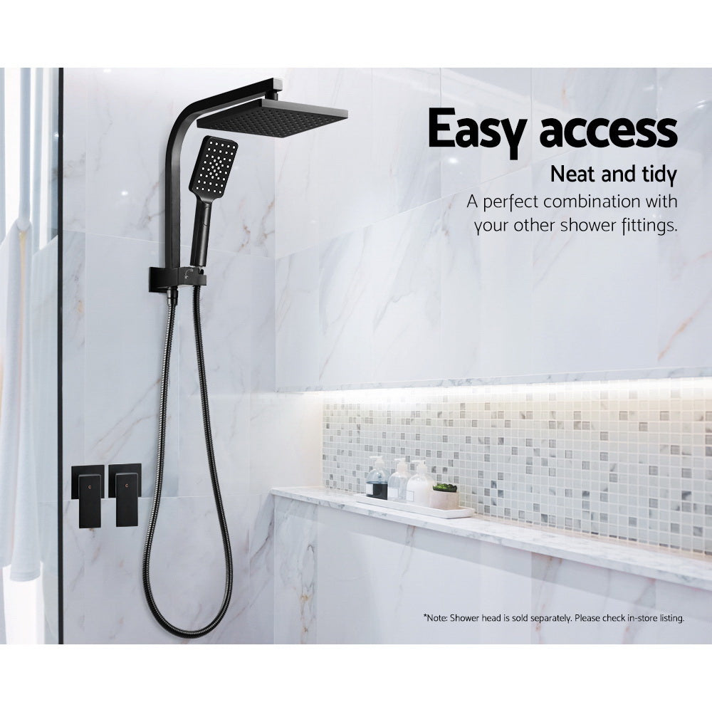 Cefito Wall Bath Taps Brass Hot Cold Matte Black