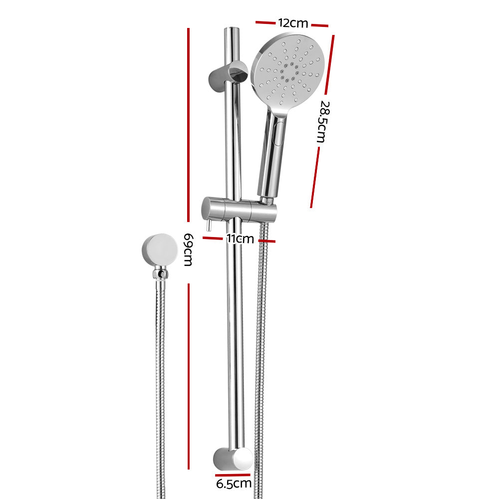 High Pressure Handheld Shower Head 4.7" 3 Modes Chrome
