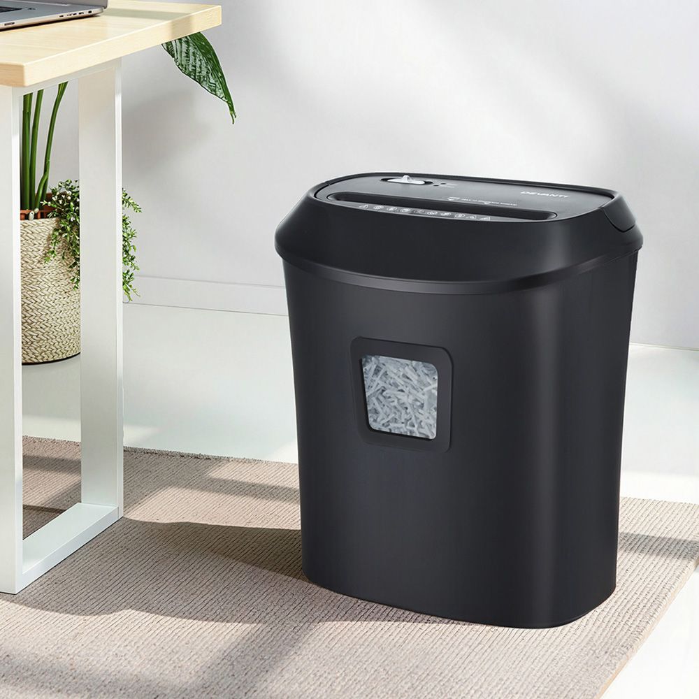 Devanti Cross-Cut Electric Paper Shredder 10 Sheet 21L Bin