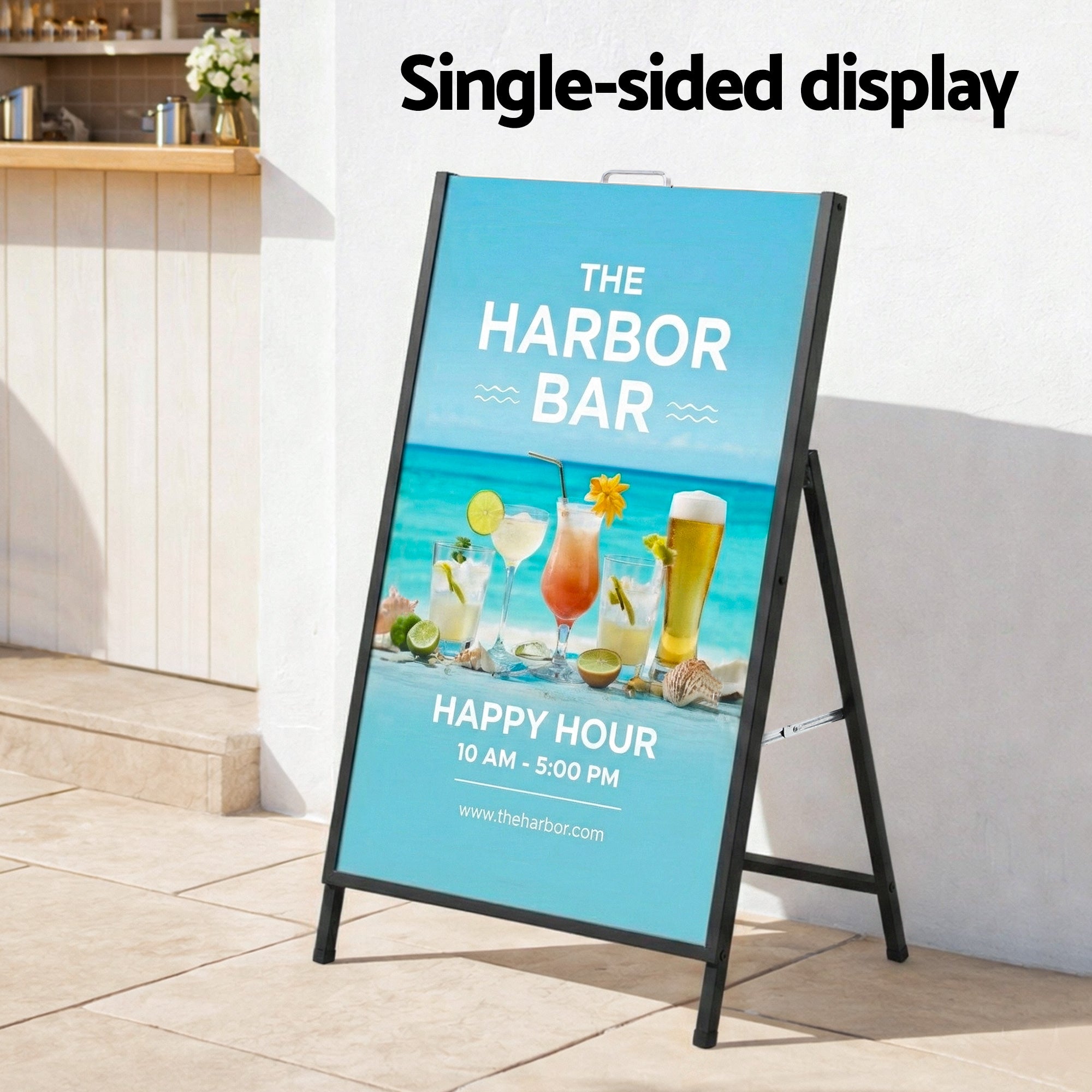 A1 Frame Sign Stand Single Sided Poster Display Board Outdoor Advertising 60x90cm