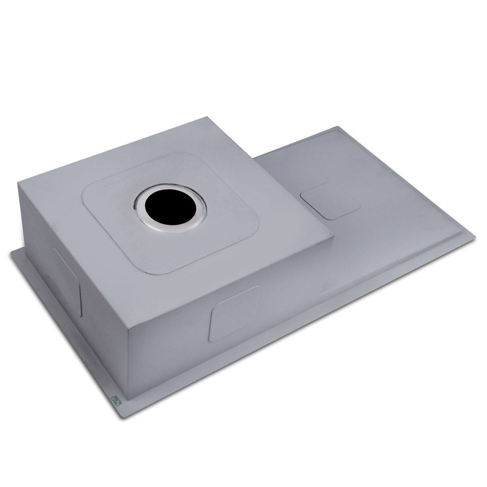 Cefito 87x45cm Single Bowl Kitchen Sink Stainless Steel Silver