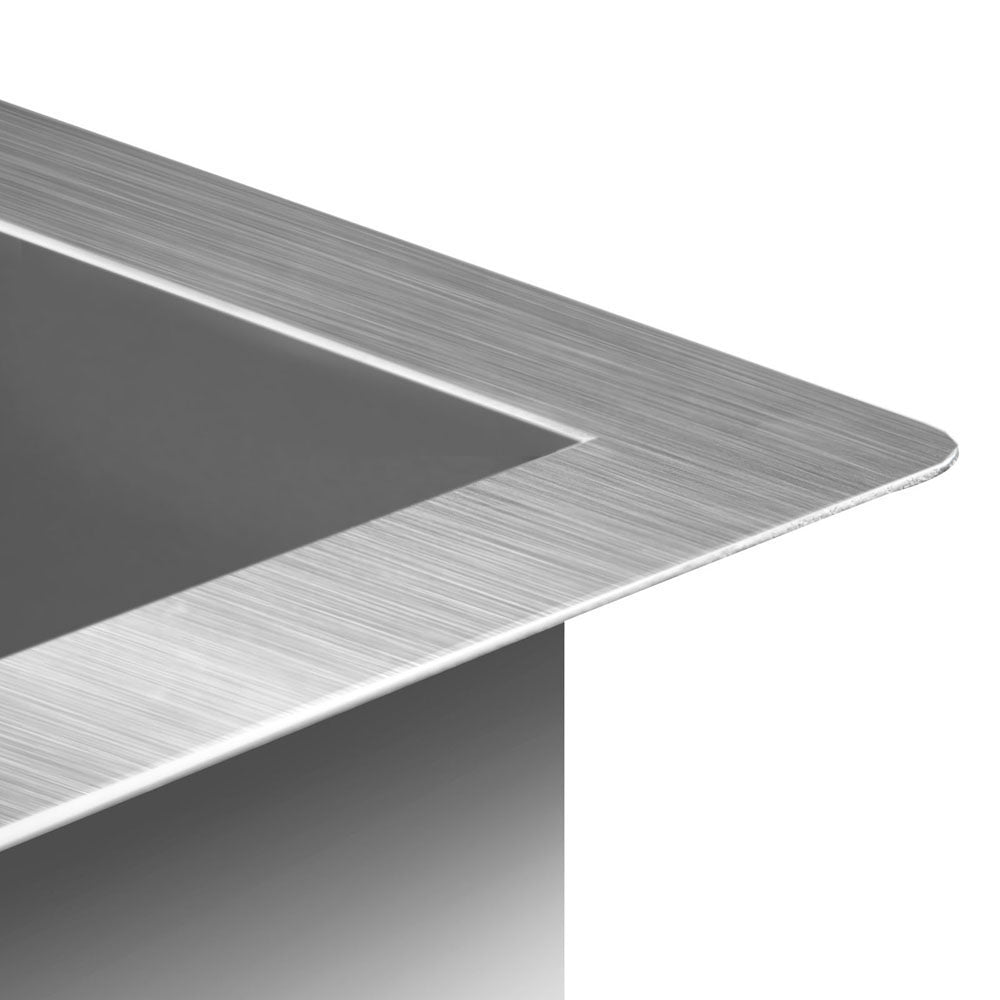 Cefito 87x45cm Single Bowl Kitchen Sink Stainless Steel Silver