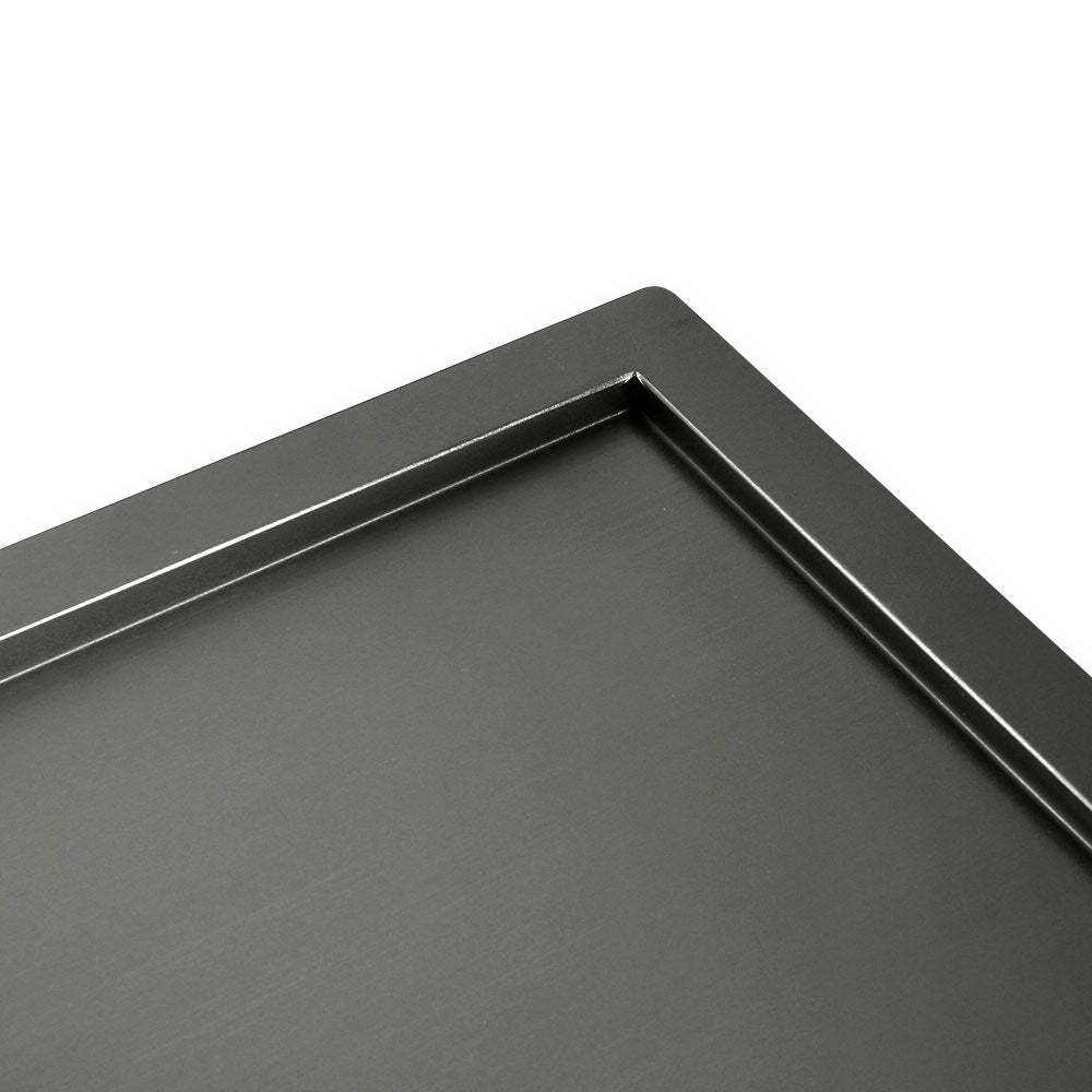 Cefito 100x45cm Double Bowl Kitchen Sink Stainless Steel Black