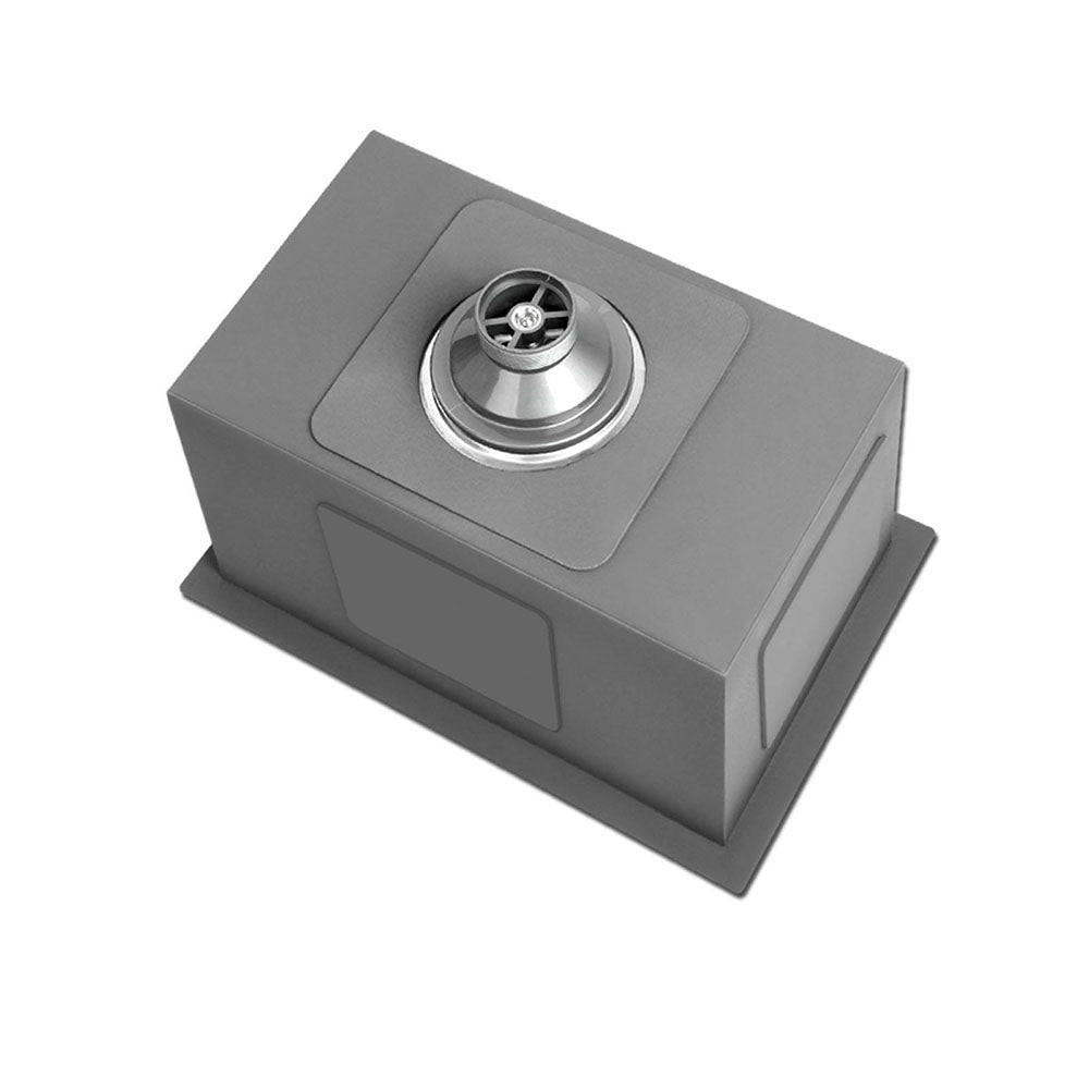 Cefito 45x30cm Single Bowl Kitchen Sink Stainless Steel Black