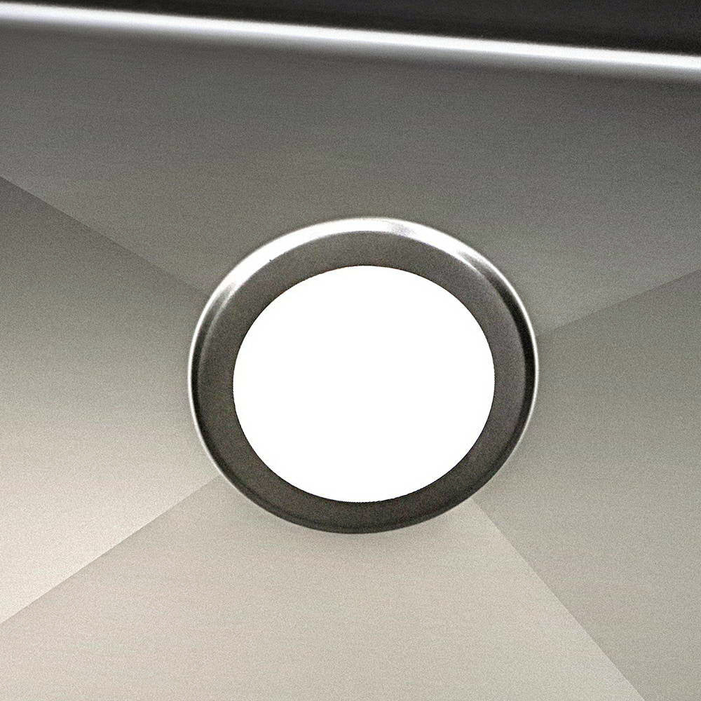Cefito 60x45cm Single Bowl Kitchen Sink Stainless Steel Black