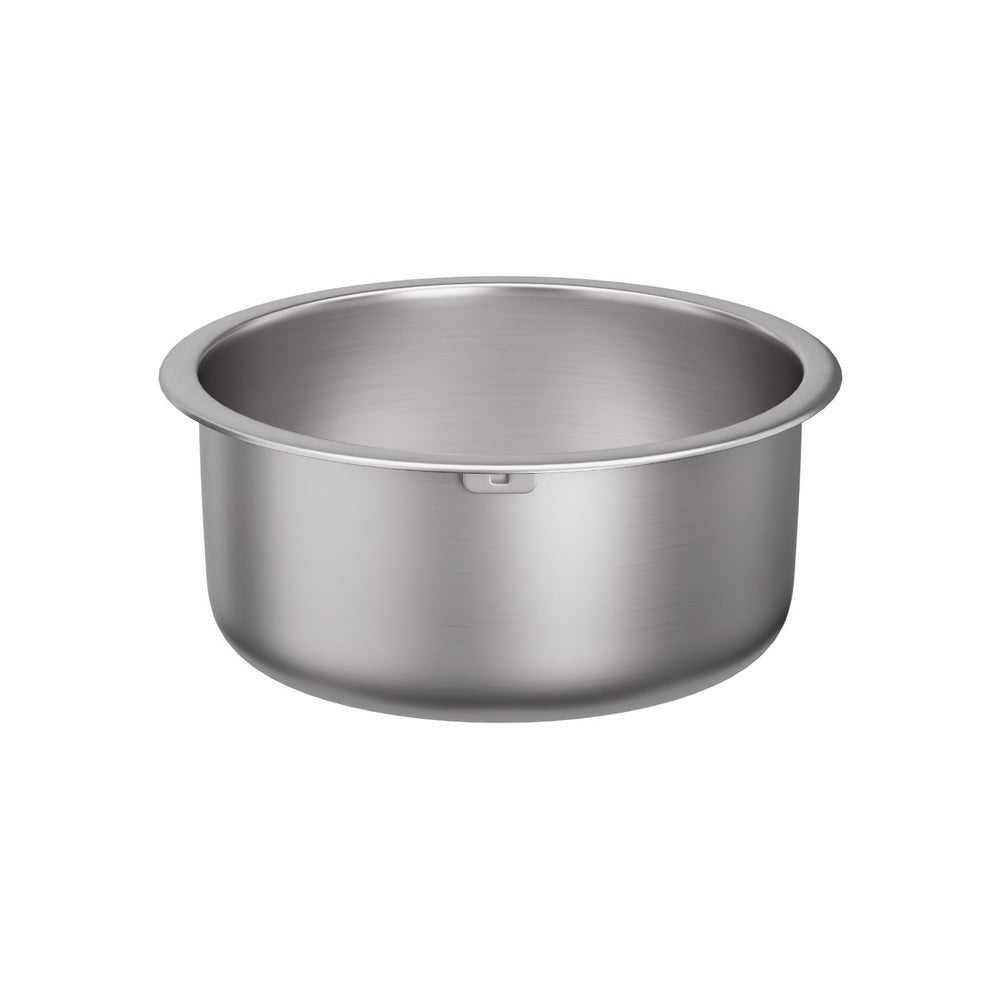 Cefito 43cm Round Kitchen Sink Stainless Steel Single Bowl Silver