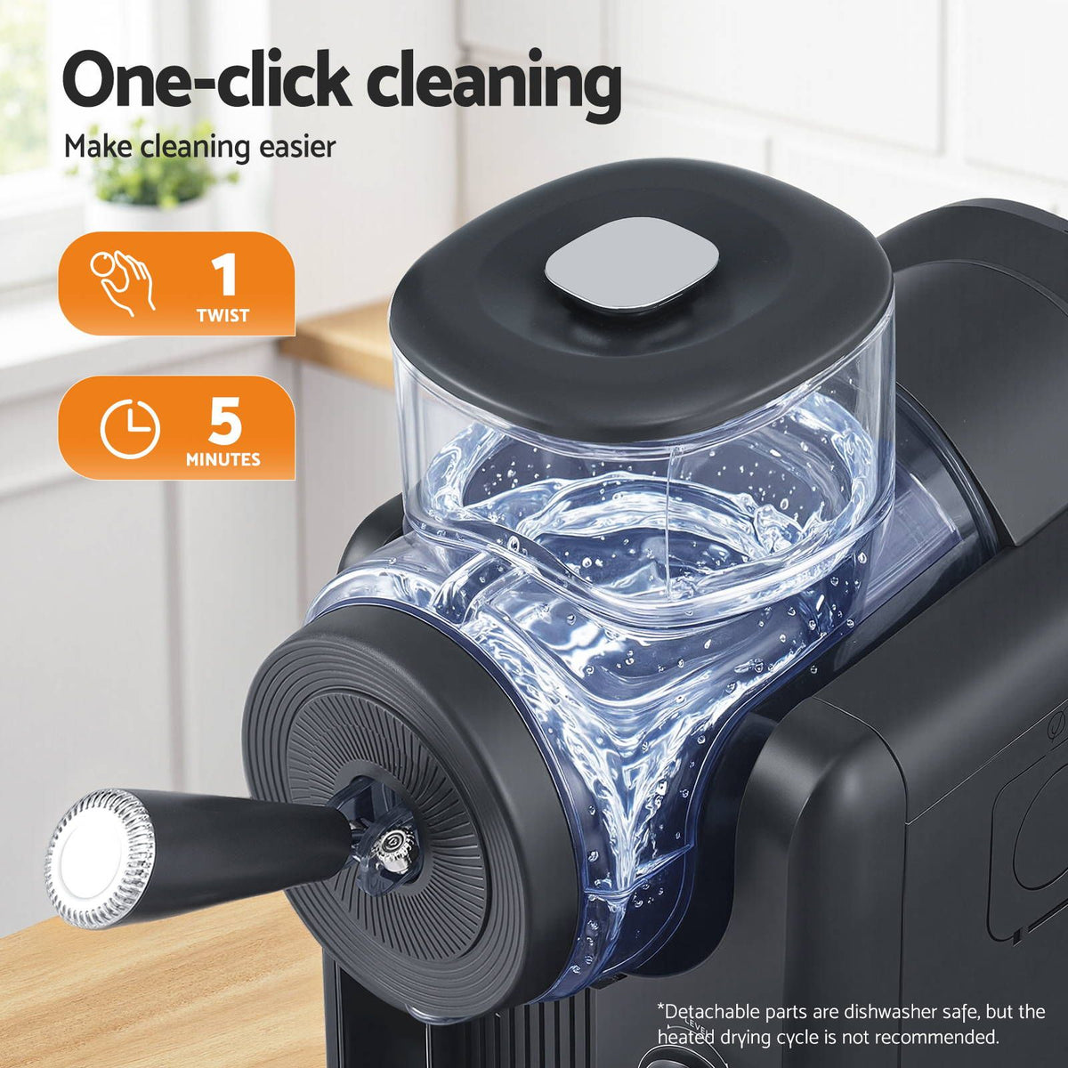 Devanti Slushie Machine 2L Ice Cream Maker Black