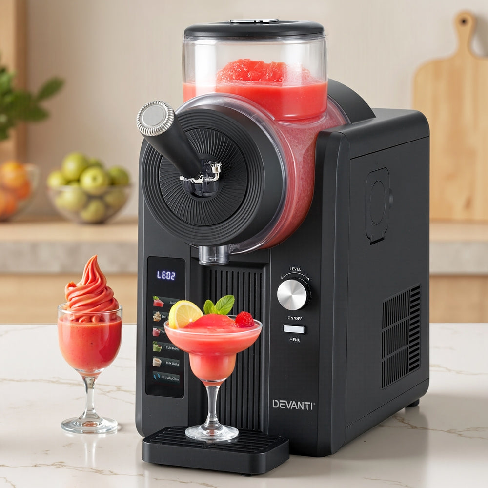 Devanti 2L Slushie & Ice Cream Maker Black