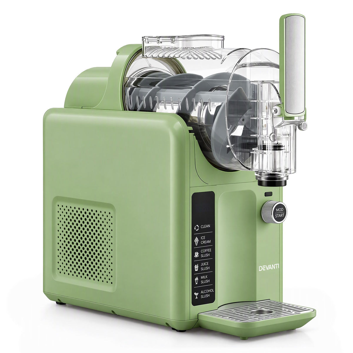 Devanti 5in1 Slushie Machine Ice Cream Maker 2L Sage Green