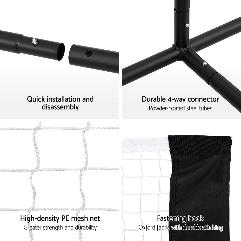 Everfit 3.6M Portable Sports Net Adjustable Height for Badminton Tennis Volleyball