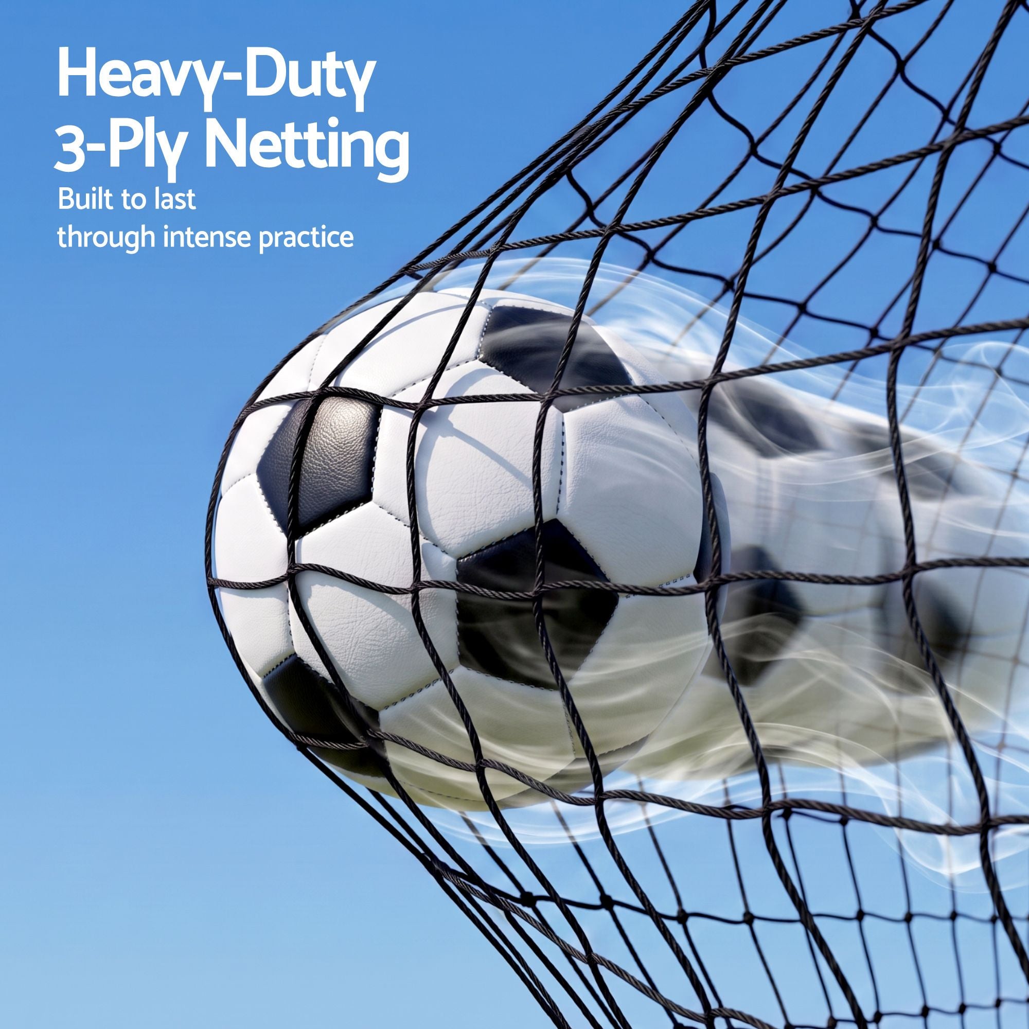 Everfit Pop Up Soccer Goal Nets Heavy Duty Portable Kids Training Set 2 Pcs Red