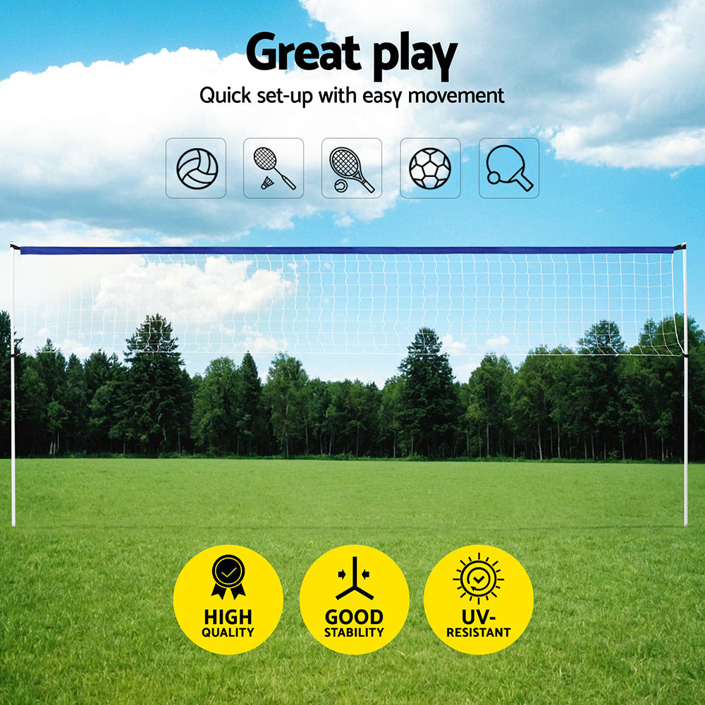 Everfit 6m Multi-Sport Portable Net Set Adjustable Height Volleyball Badminton Tennis
