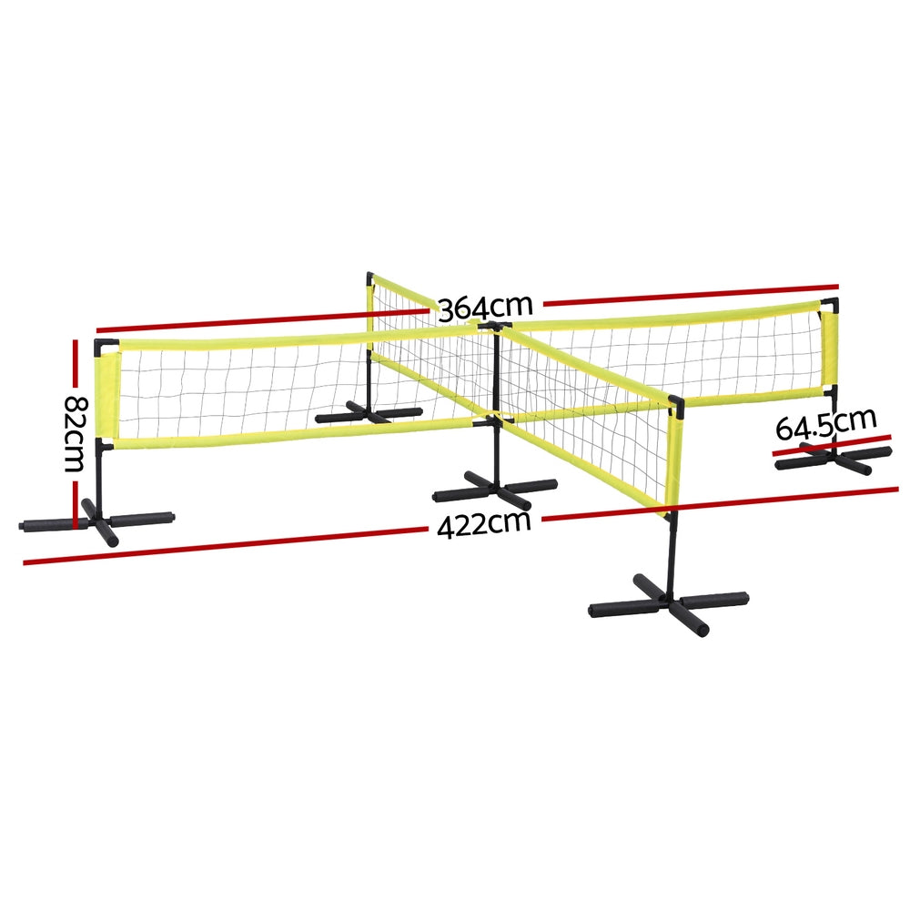 Everfit Water Volleyball Net Set Portable Swimming Pool Nets Game Four Square