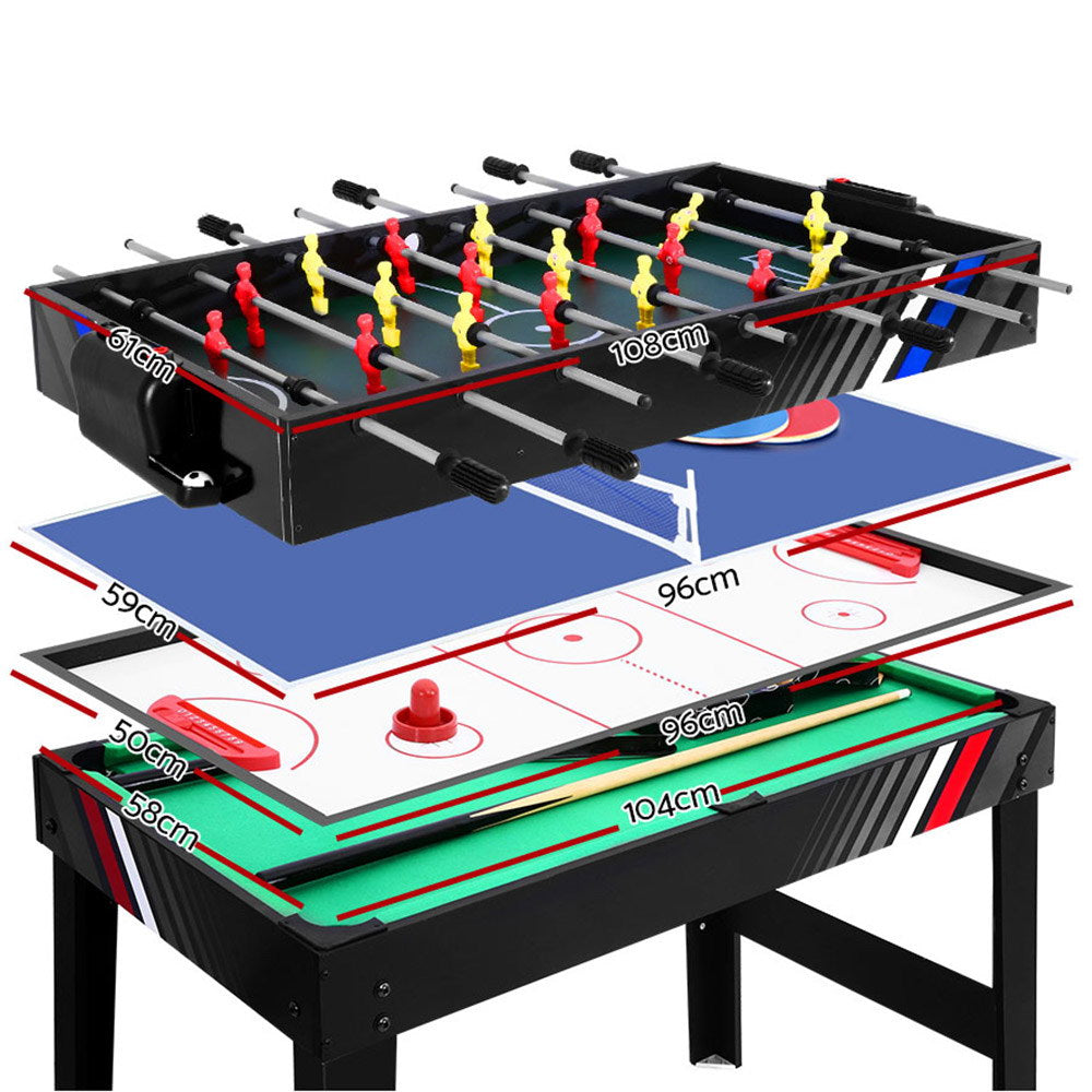 4-in-1 Multi-Game Table Soccer Pool Tennis Hockey Home Party Gift