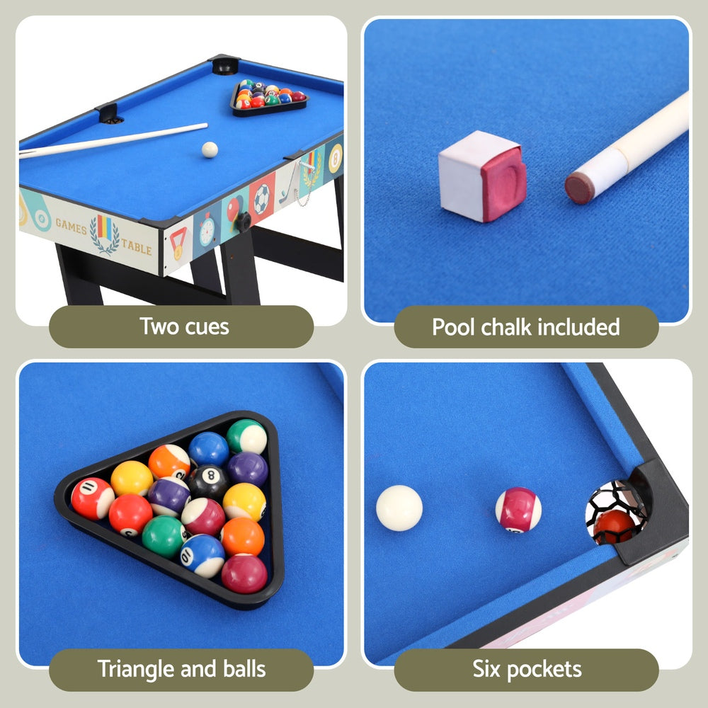 4-in-1 Foldable Multi-Game Table Soccer Tennis Pool Hockey