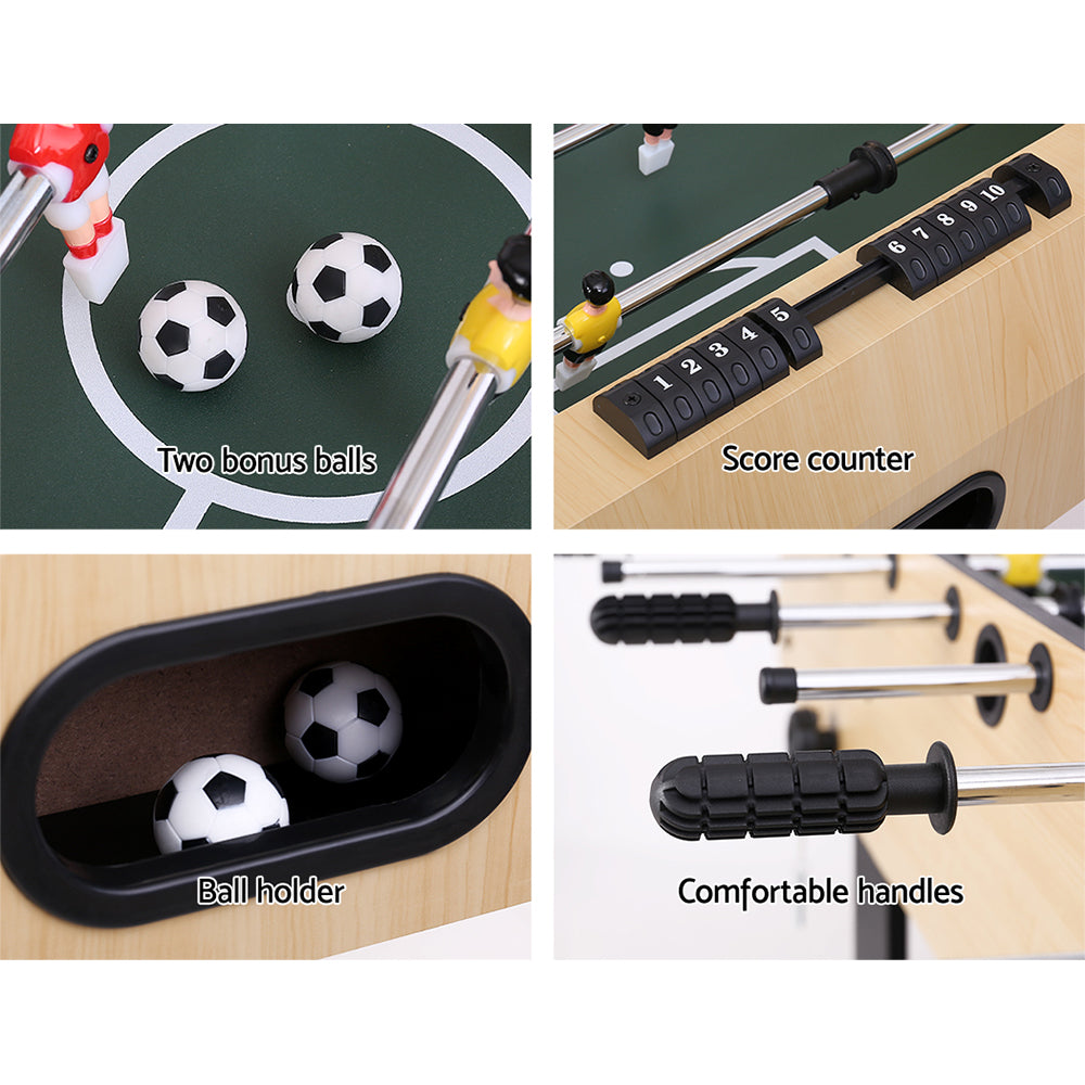 4FT Foldable Soccer Table Foosball Game MDF Family Playroom