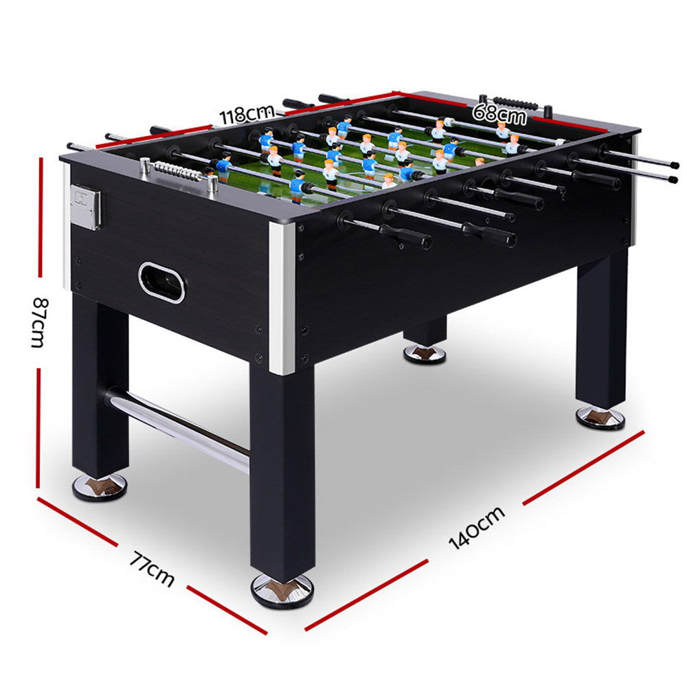 5FT Black Foosball Table Family Game MDF
