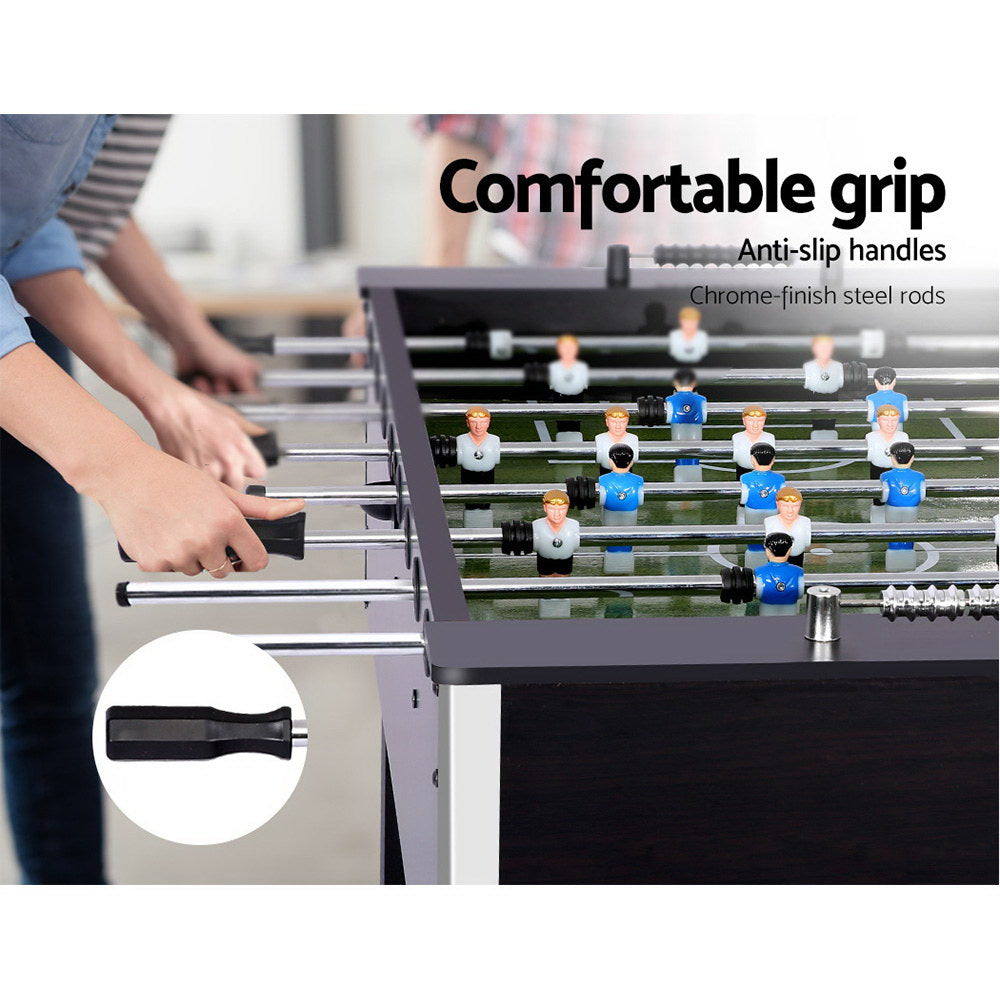 5FT Black Foosball Table Family Game MDF