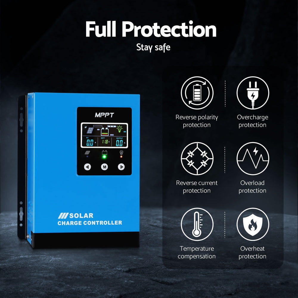 Giantz 60A MPPT Solar Charge Controller Auto Battery Regulator