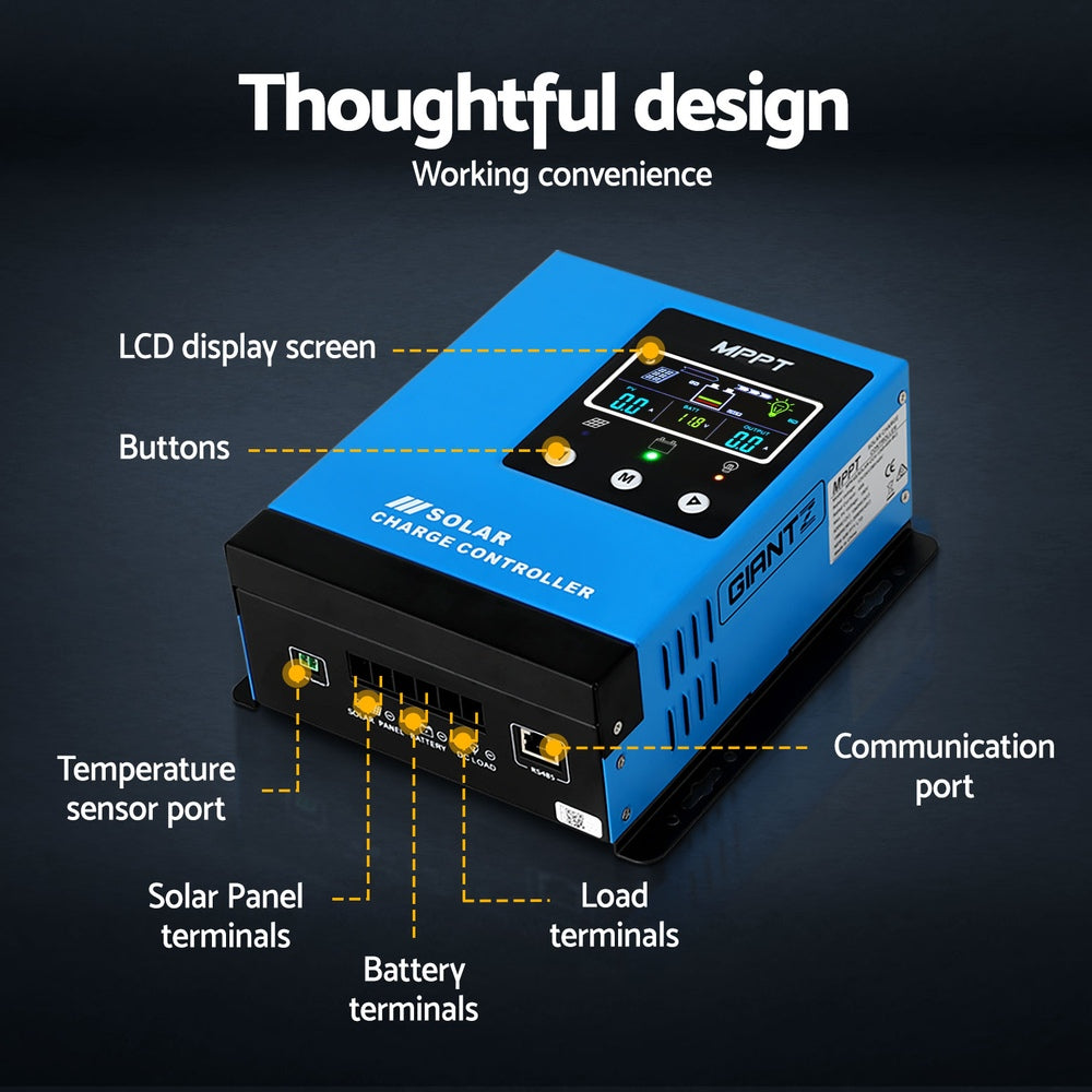 Giantz 60A MPPT Solar Charge Controller Auto Battery Regulator