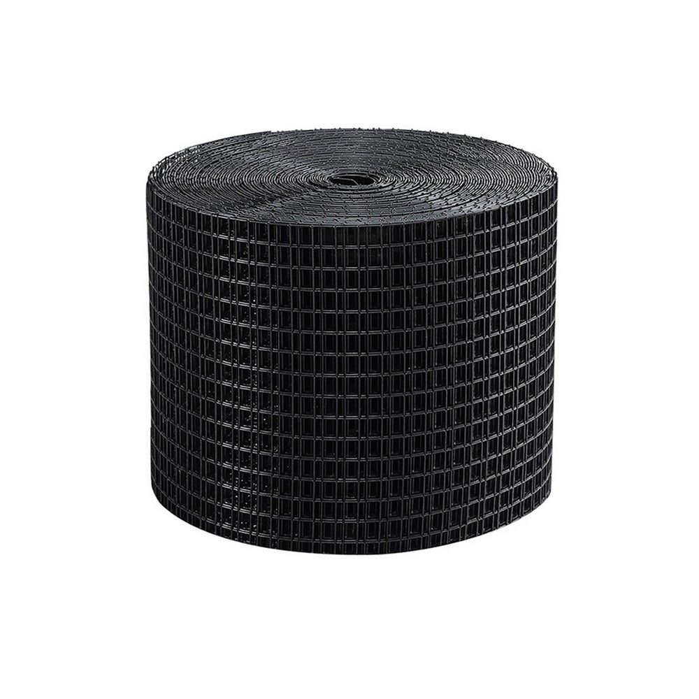 Gardeon 20cm x 30M Solar Panel Bird Guard Mesh Kit Black Rust-Proof PVC Coating