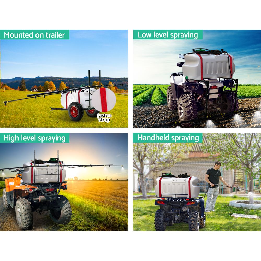 Giantz 100L Trailer Weed Sprayer 5m Boom Garden Tool