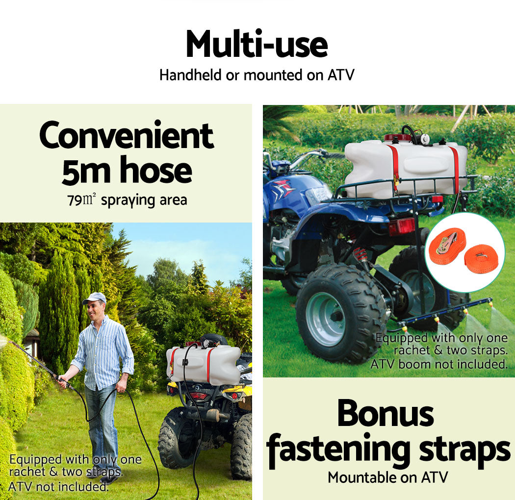 Giantz 100L ATV Weed Sprayer 1.5M Boom Garden Spray