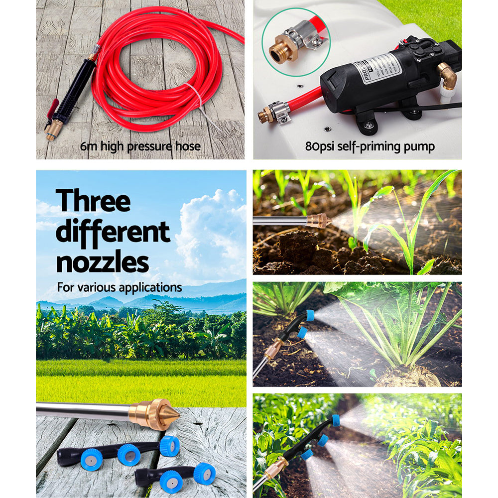 Giantz 100L Garden Weed Sprayer 1.5M Boom Adjustable Nozzles