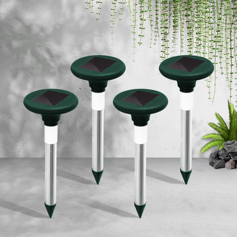 Pulse Plus Solar LED Snake Repeller Ultrasonic Pest Control 4-Pack