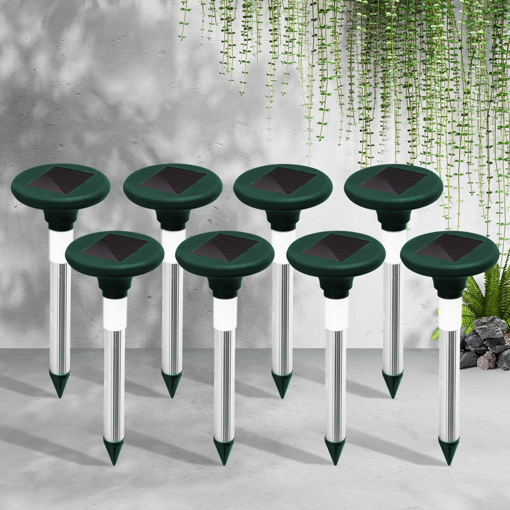 Gardeon 8X Solar LED Ultrasonic Snake Repeller Weatherproof