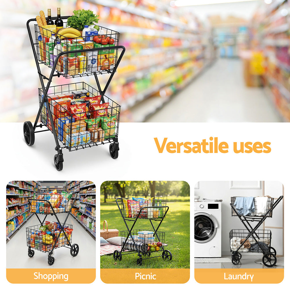 Emajin Foldable Shopping Trolley Cart