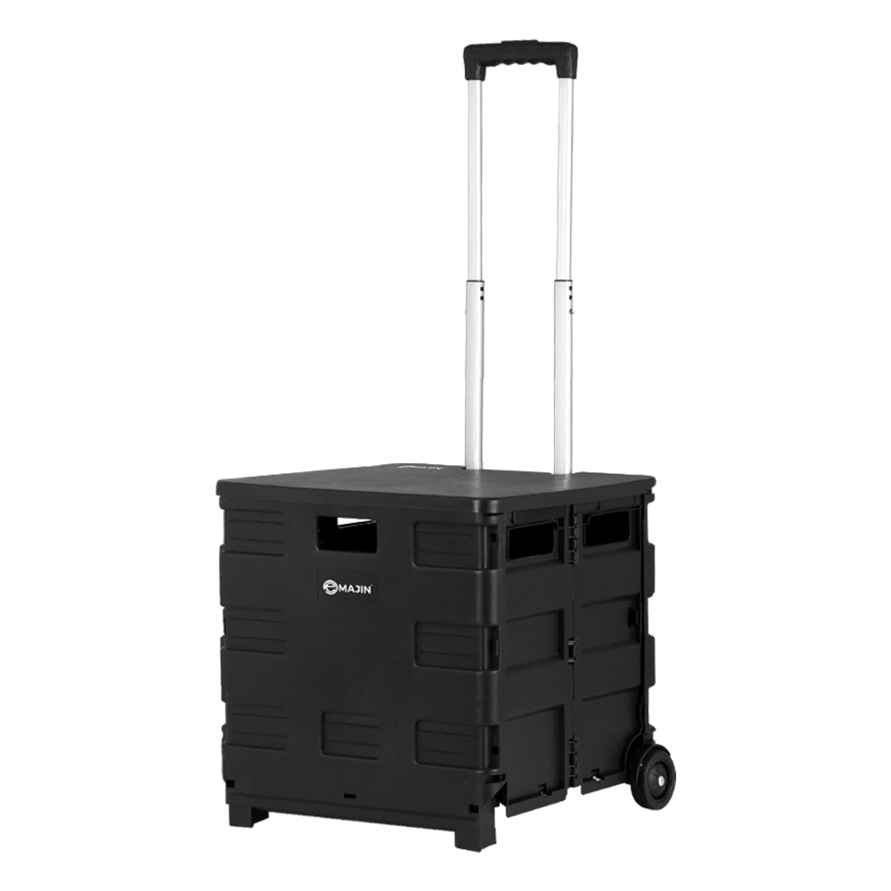 Emajin 35KG Foldable Shopping Trolley Black